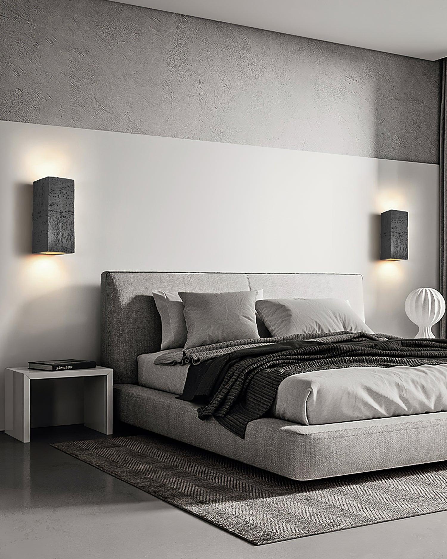 Geometric Brick Design LED Wall Lamp Set for Contemporary Interior Decoration