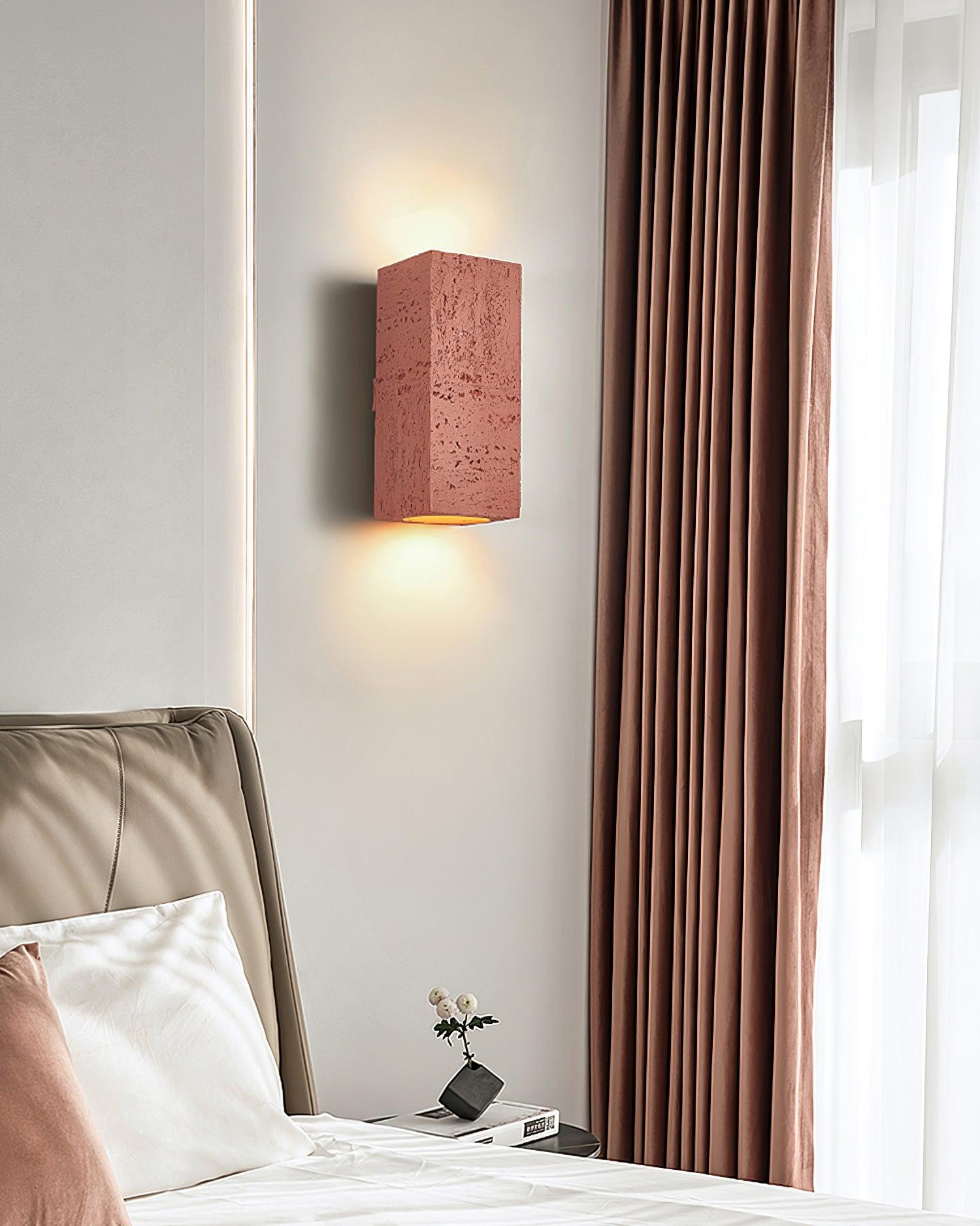 Geometric Brick Design LED Wall Lamp Set for Contemporary Interior Decoration