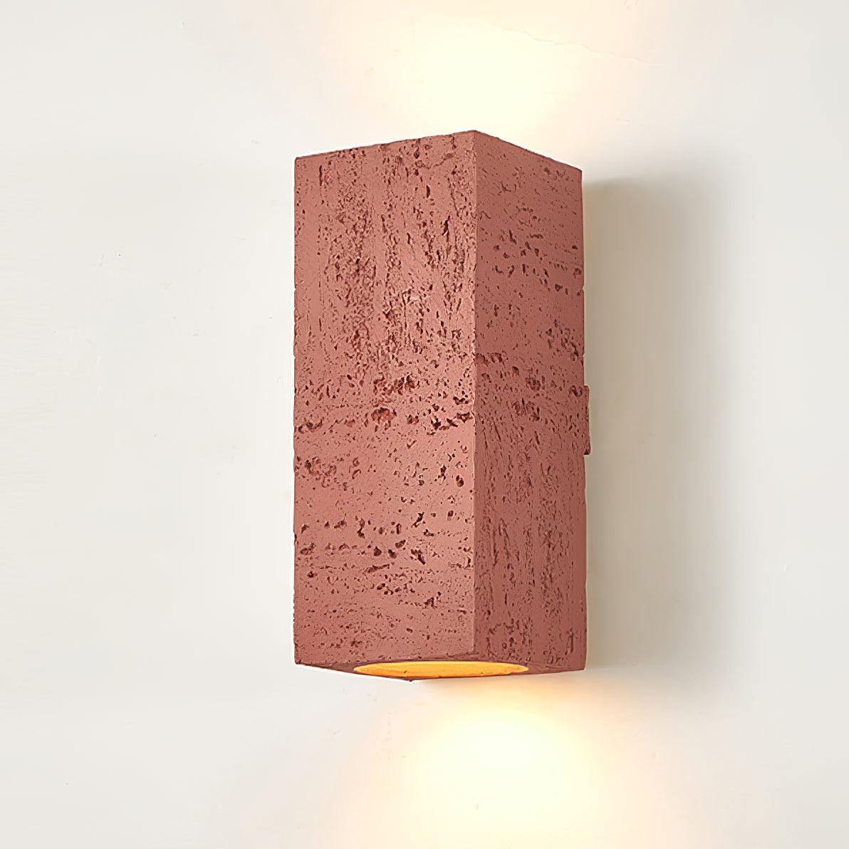 Geometric Brick Design LED Wall Lamp Set for Contemporary Interior Decoration
