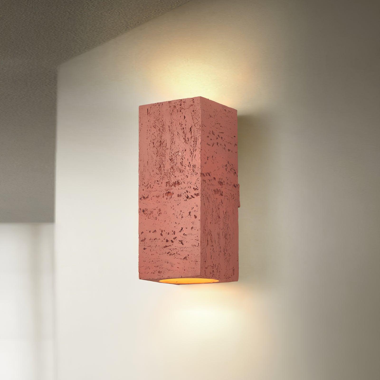 Geometric Brick Design LED Wall Lamp Set for Contemporary Interior Decoration