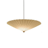 Geometric Fabric Umbrella Pendant Light Modern Beige Parasol Hanging Lamp