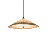 Geometric Fabric Umbrella Pendant Light Modern Beige Parasol Hanging Lamp