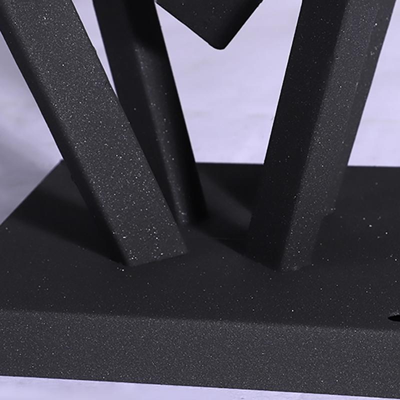 Geometric Gray Aluminum LED Outdoor Post Light Waterproof Modern Pyramid Pillar Lamp