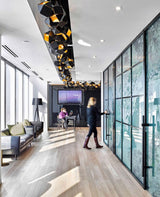 Geometric Hollow Polygon Pendant Light Black Modular Metal Chandelier for Dining Room