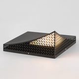Geometric Pattern Outdoor Landscape Decorative Light Waterproof Stainless Steel Garden Lantern