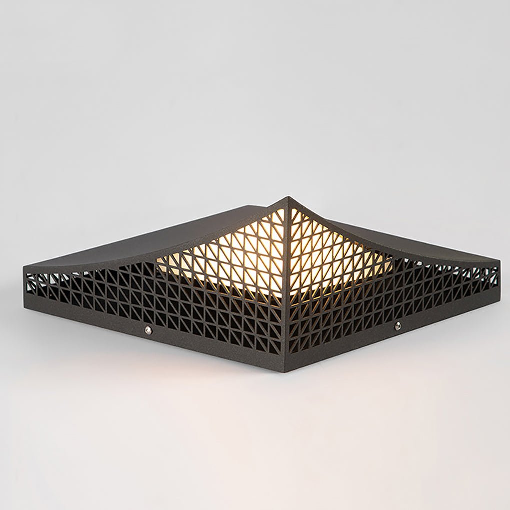 Geometric Pattern Outdoor Landscape Decorative Light Waterproof Stainless Steel Garden Lantern