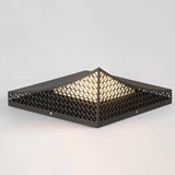 Geometric Pattern Outdoor Landscape Decorative Light Waterproof Stainless Steel Garden Lantern