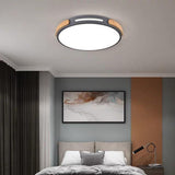 Modern Minimalist Round LED Flush Mount Ceiling Light for Living Room and Bedroom