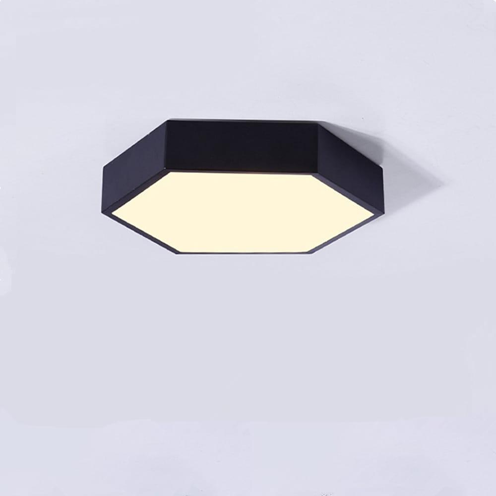 Modern Hexagonal LED Flush Mount Ceiling Light for Bedroom and Living Room