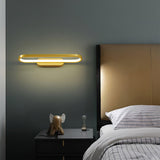 Gianni Minimalist Oval LED Wall Sconce Brass Vanity Light with Adjustable Color Temperature
