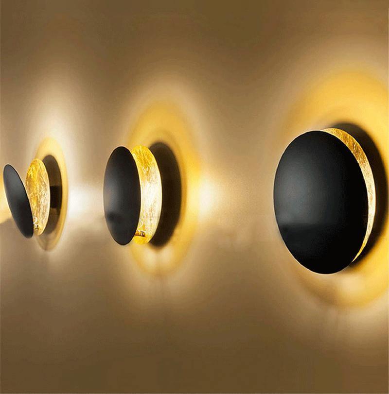 Giorgio Adjustable Disc Wall Lamp Modern LED Indirect Sconce Lighting for Bedroom and Hallway