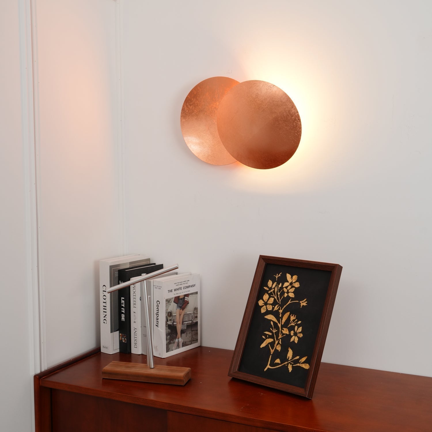 Giorgio Adjustable Disc Wall Lamp Modern LED Indirect Sconce Lighting for Bedroom and Hallway