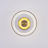 Glimmera Modern Glass and Brass LED Wall Sconce Ambient Indoor Light Fixture