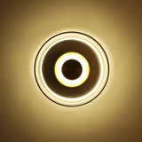 Glimmera Modern Glass and Brass LED Wall Sconce Ambient Indoor Light Fixture