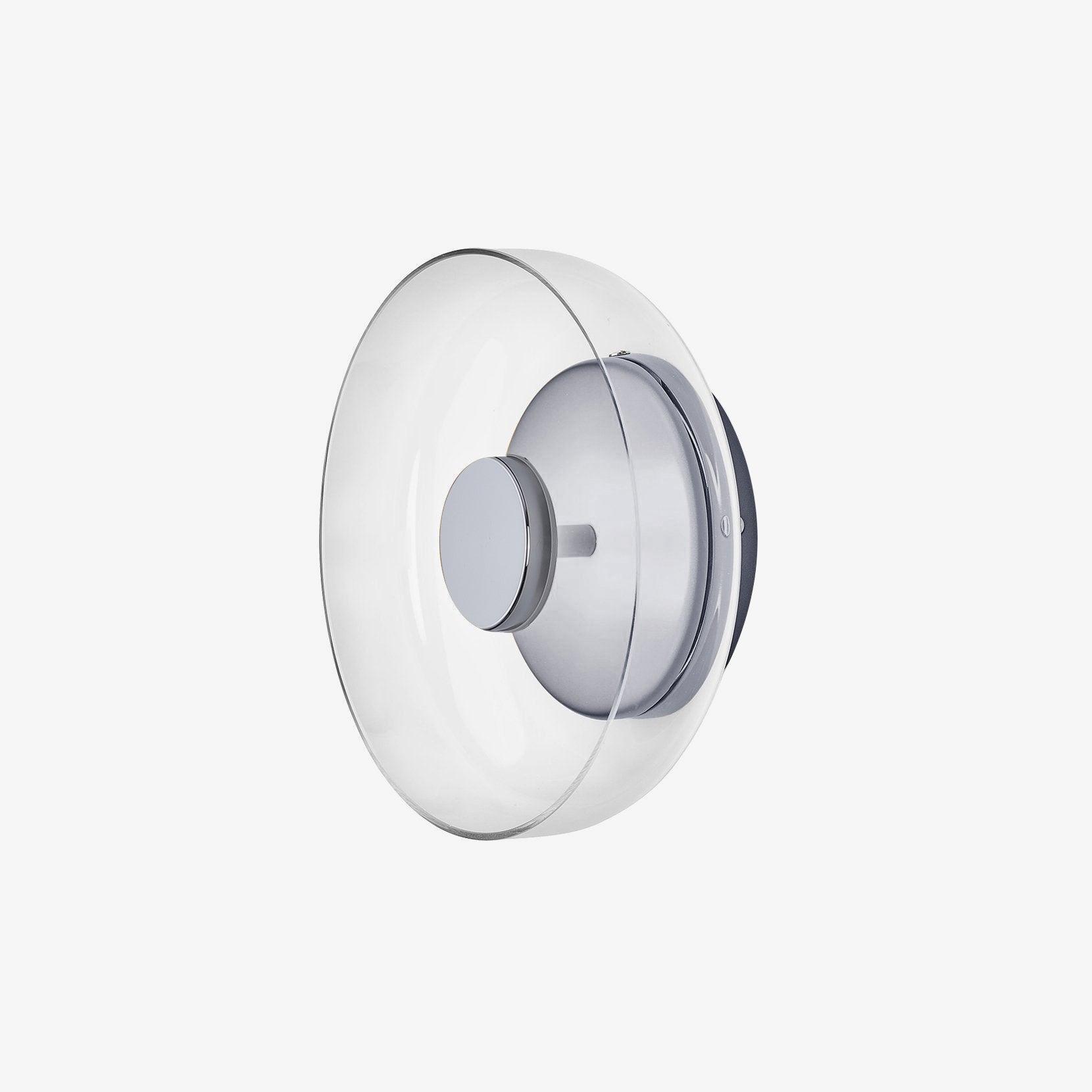 Glimmera Modern Glass and Brass LED Wall Sconce Ambient Indoor Light Fixture