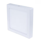 Modern Square White LED Flush Mount Ceiling Light for Low Profile Bathroom Lighting