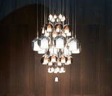 Glo Modern Glass Globe Pendant Light with Metallic Finish for Interior Lighting