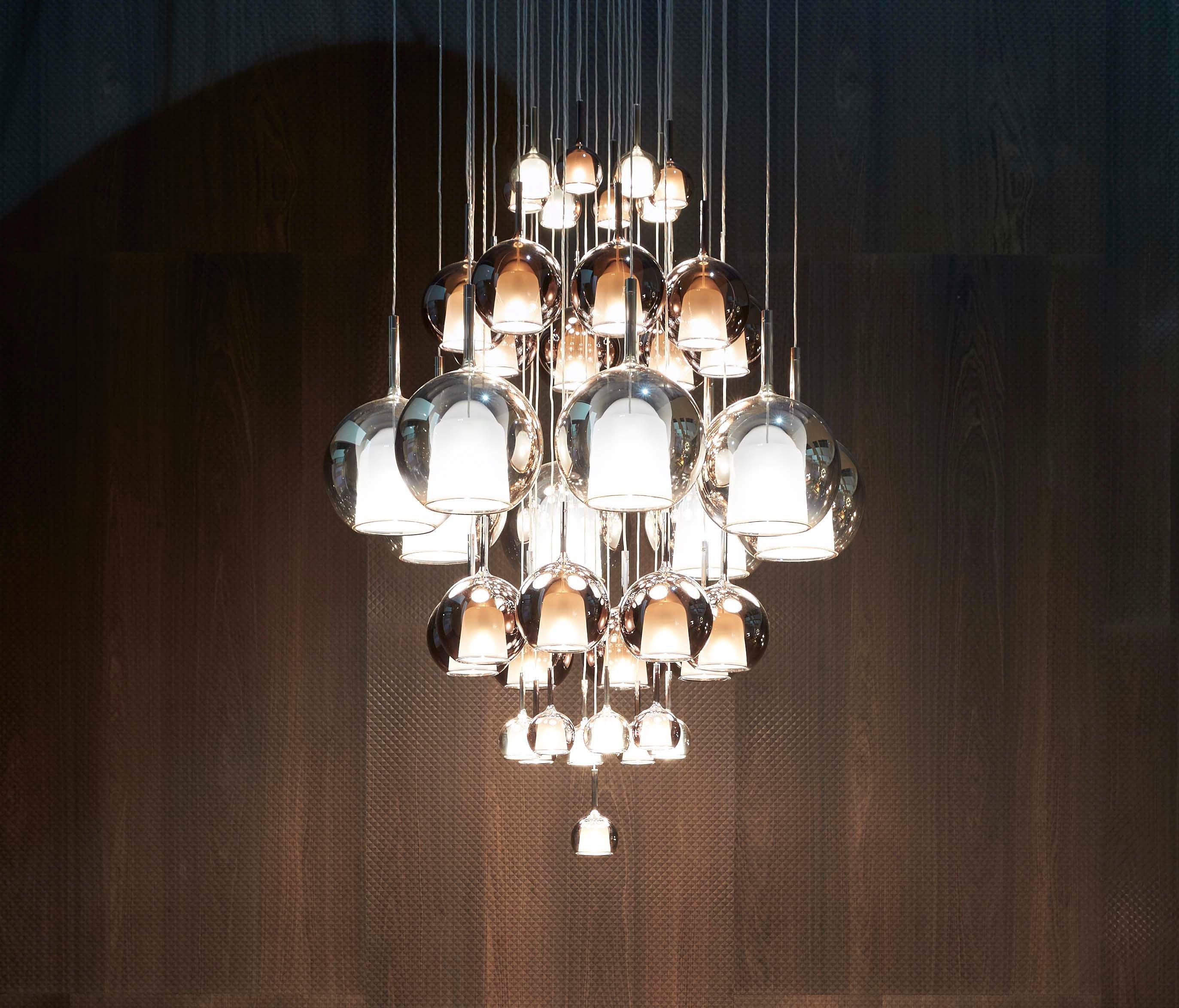 Glo Modern Glass Globe Pendant Light with Metallic Finish for Interior Lighting