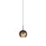 Glo Modern Glass Globe Pendant Light with Metallic Finish for Interior Lighting