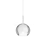 Glo Modern Glass Globe Pendant Light with Metallic Finish for Interior Lighting