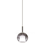 Glo Modern Glass Globe Pendant Light with Metallic Finish for Interior Lighting