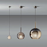 Glo Modern Glass Globe Pendant Light with Metallic Finish for Interior Lighting