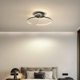 Dimmable Modern Geometric LED Ceiling Light Fixture Minimalist Flush Mount Metal Lighting for Bedrooms