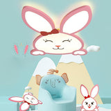 Creative Bunny Shape LED Flush Mount Ceiling Light for Nursery and Kids Bedroom