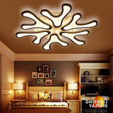 Modern Nordic Flower LED Flush Mount Ceiling Light Dimmable Petal Design Lighting Fixture