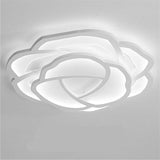 Modern Flower Shape Dimmable LED Ceiling Light Flush Mount Fixture for Bedroom