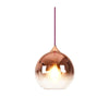 Gradient Glass Globe Pendant Light Modern Kitchen Island Hanging Ceiling Lamp with Adjustable Cord