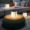 Gray Waterproof Outdoor Solar Garden Lantern Portable Stainless Steel LED Landscape Light