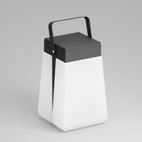 Gray Waterproof Outdoor Solar Garden Lantern Portable Stainless Steel LED Landscape Light