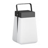 Gray Waterproof Outdoor Solar Garden Lantern Portable Stainless Steel LED Landscape Light