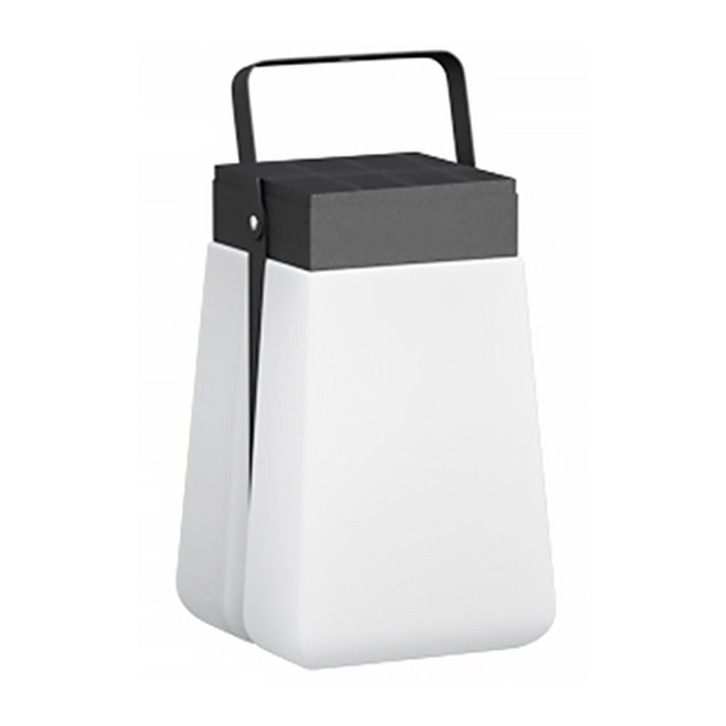 Gray Waterproof Outdoor Solar Garden Lantern Portable Stainless Steel LED Landscape Light