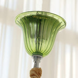 Green Murano Glass Chandelier Hand Blown Luxury Pendant Light Fixture