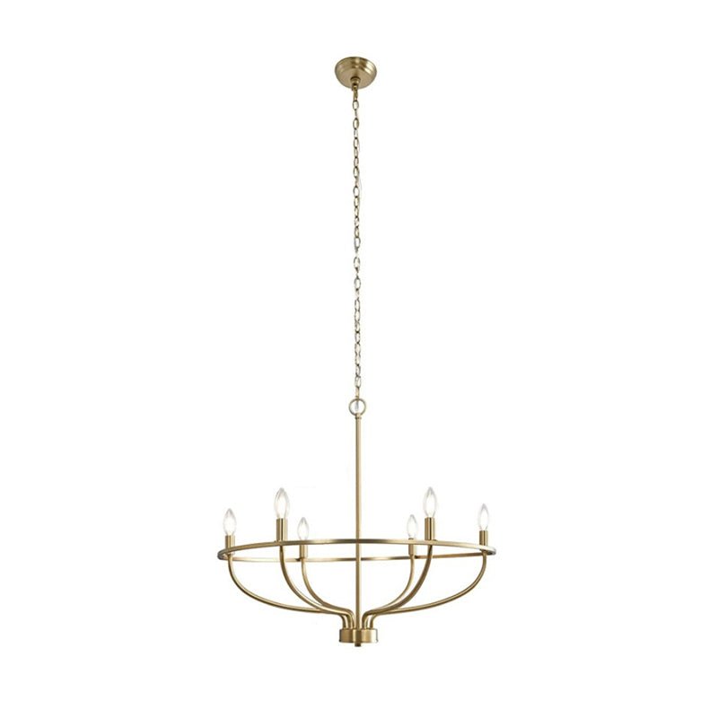 Greyson Modern Brass Vine Chandelier Minimalist Multi Light Ceiling Fixture