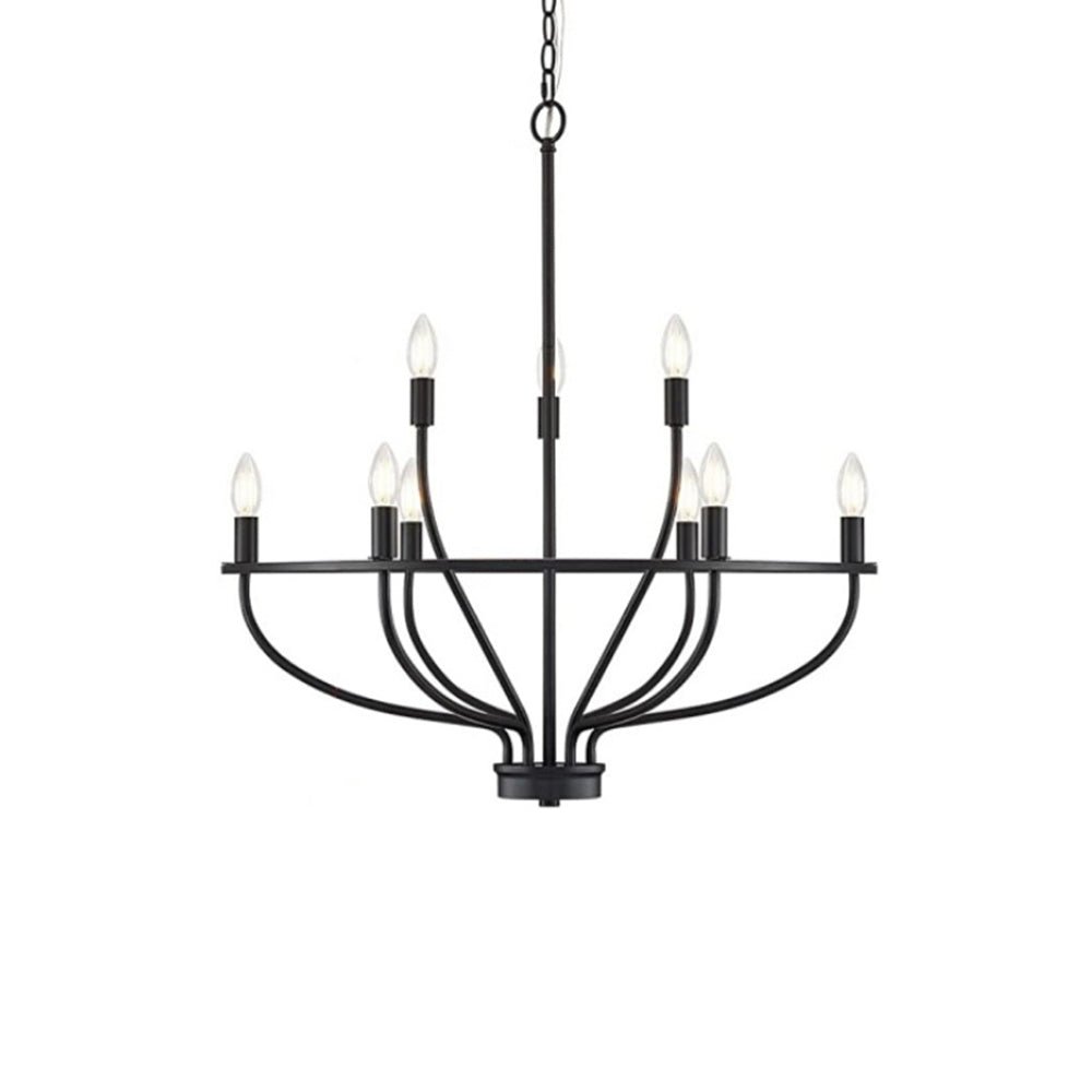 Greyson Modern Brass Vine Chandelier Minimalist Multi Light Ceiling Fixture