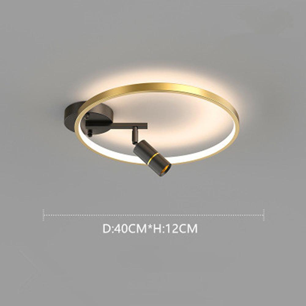 Modern Round LED Dimmable Flush Mount Ceiling Light Aluminum Circle Spotlight for Bedroom