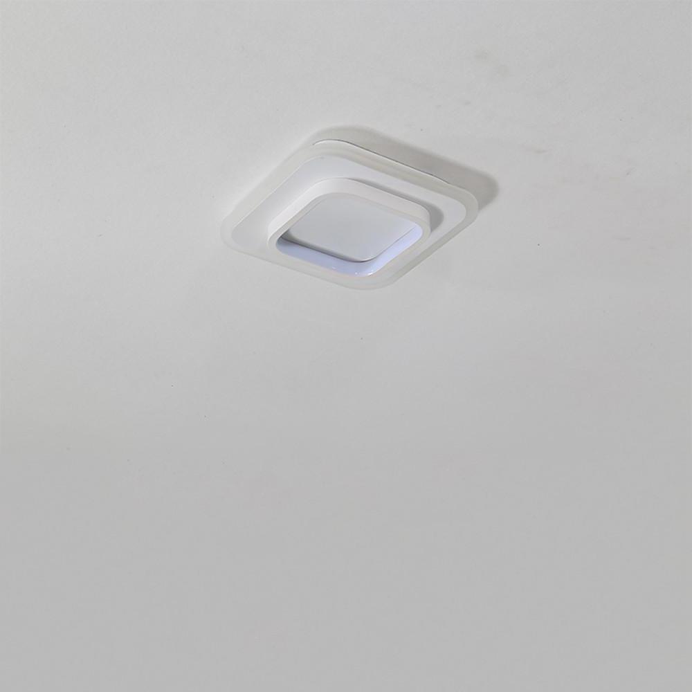 Modern Double Square LED Flush Mount Ceiling Light Fixture for Kitchen Sink