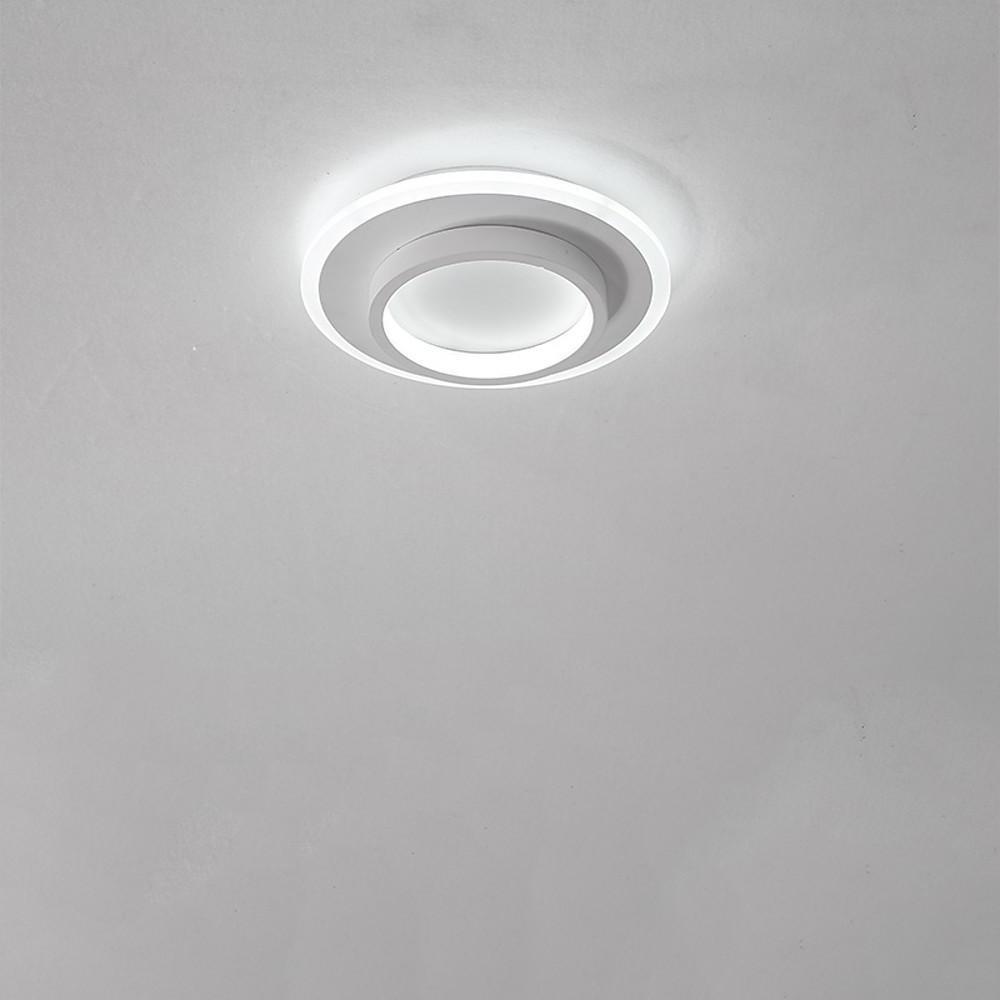 Modern Geometric 3 Circle LED Flush Mount Ceiling Light Fixture for Home