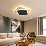 Modern Square LED Flush Mount Ceiling Light for Kids Bedroom and Nursery