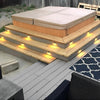 Half Moon Waterproof LED Step Lights for Outdoor Decks and Low Voltage Landscape Paths