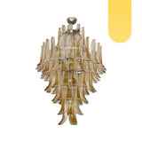 hand-blown-murano-amber-glass-petals-chandelier-for-luxury-living-spaces