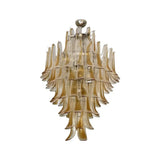 hand-blown-murano-amber-glass-petals-chandelier-for-luxury-living-spaces