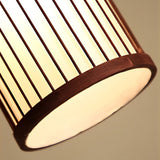 Hand Woven Bamboo LED Pendant Light Retro Modern Minimalist Ceiling Hanging Lamp for Dining Room