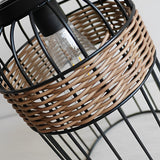Hand Woven Rattan Solar Lantern Outdoor Waterproof Garden Table Lamp LED Decorative Night Light