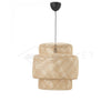 Handcrafted Bamboo Braided Pendant Light Natural Woven Hanging Lamp for Indoor Lighting