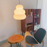 Handcrafted Japanese Style Rice Paper 24N Pendant Light White Washi Paper Ceiling Lamp