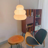 Handcrafted Japanese Style Rice Paper 24N Pendant Light White Washi Paper Ceiling Lamp